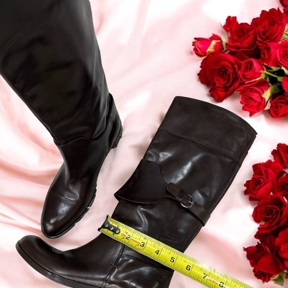 Vic Matie Harness Tall Riding Boot Espresso Brown size 36 US 6 made in Italy - Picture 12 of 13